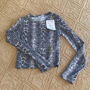 Zara snakeskin sweater